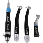 Yabangbang Dental 2 High 1 Low Speed Handpiece Kit Set Black Contra Straight 4 H